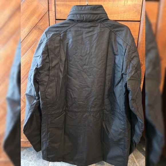 NWT! Barbour Sapper Wax Jacket Sz. Medium - Picture 2 of 6